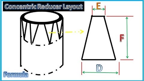 How To Compute Concentric Reducer Template Layout Formula - PipingWeldingNDT