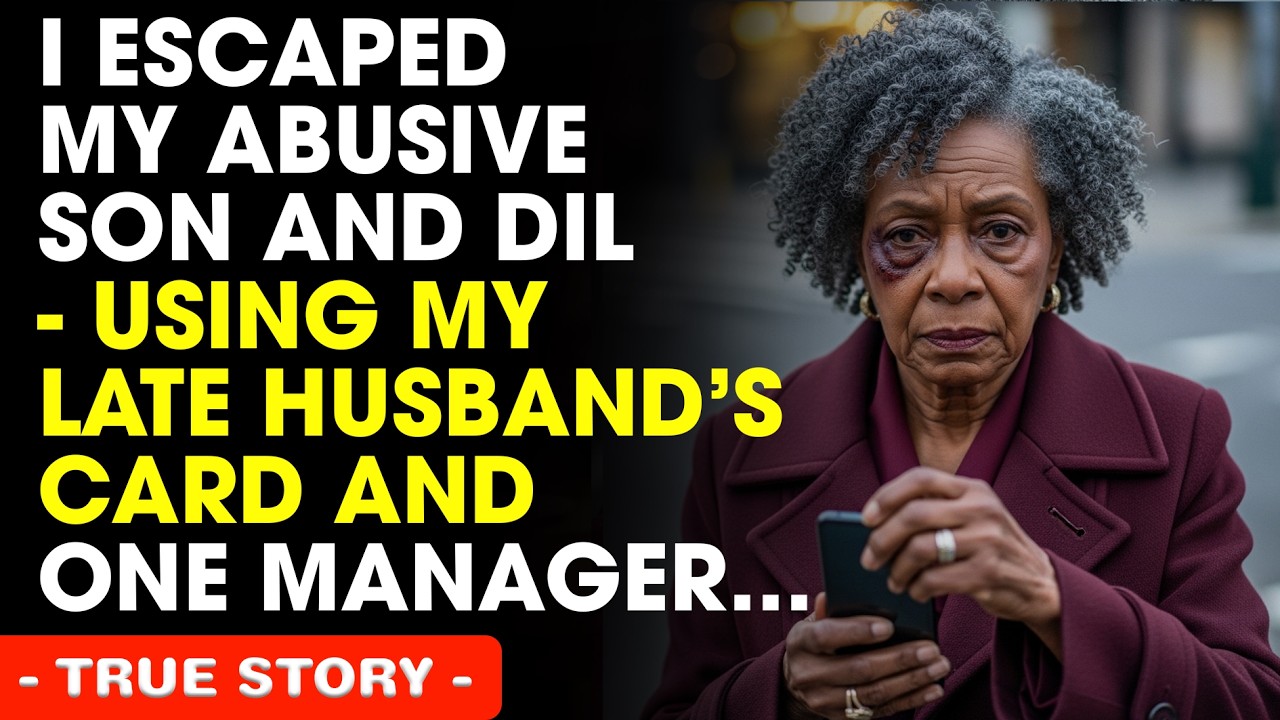 I Escaped My Abusive Son and Daughter-in-Law — Using My Late Husband’s Card and One Manager...