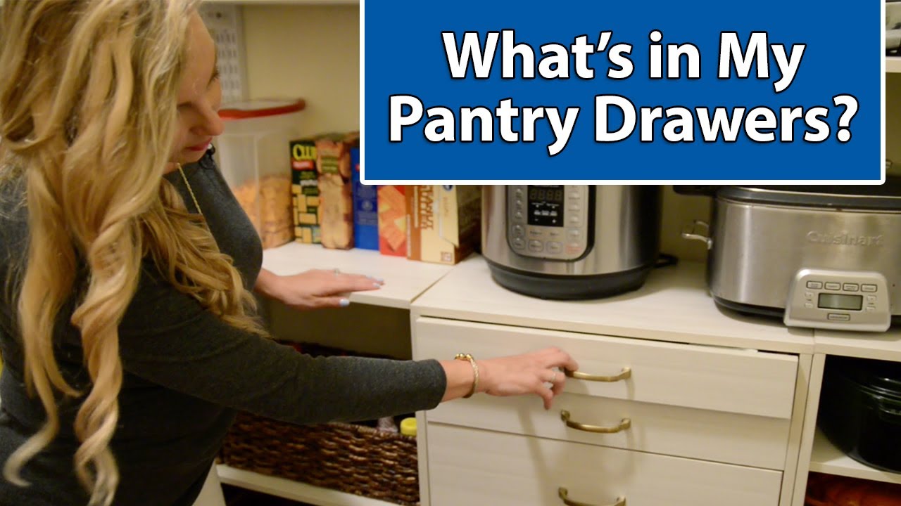 What's in My Pantry Drawers? - YouTube