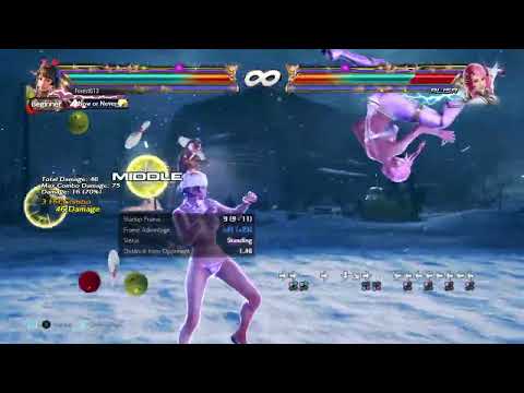 Josie Rage Drive Combo from 14 Frame f+1+2 75 Damage 9 Hits Version 5 Tekken 7 20220901153759