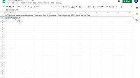 Bulk GSTIN Validation in spreadsheet or API.