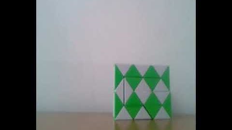 How to make a box/rectangle out of the snake cube.