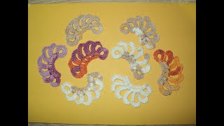 Ажурный мотив Завиток для Ирландского кружева. Lace motif Curl for Irish lace Ажурный мотив Завиток для Ирландского кружева. Lace motif Curl for Irish lace