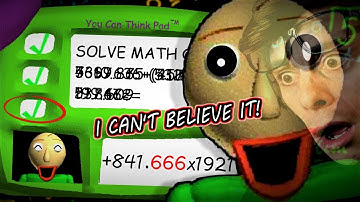 SOLVING THE SECRET THIRD QUESTION!! | Baldis Basics in Education and learning (Anti Impossible Mod)