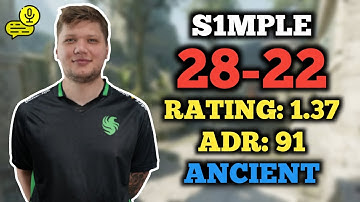CS2 POV | S1MPLE (28-22) FACEIT RANKED (ANCIENT) | VOICE COMMS