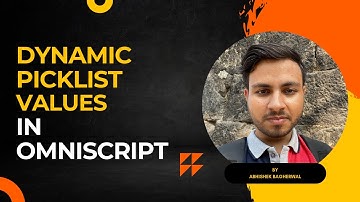 Dynamic Picklist Values In Omniscript