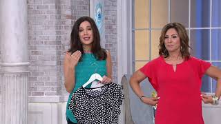 Susan Graver Set of 2 Liquid Knit Flutter Sleeve Tops on QVC
