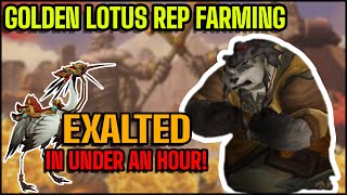 How to get Exalted with the Golden Lotus in UNDER AN HOUR! (World of Warcraft) Golden Lotus Mount Vendor
