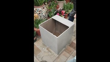 Cách làm chậu cây chỉ bằng 4 viên gạch