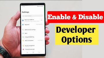 Enable & disable developer option on Android - how to activate developer options on android