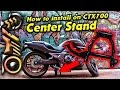 How to install a center stand on a Honda CTX700 | outie555