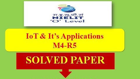 M4-R5 Internet of Things & It