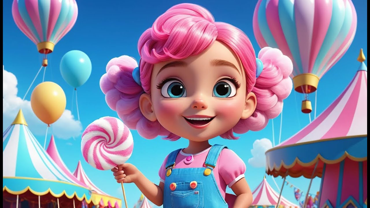 Cotton Candy, Sweet and Light Delight | Fun Dessert-Themed Nursery Rhyme for Kids |  Song  Toddlers