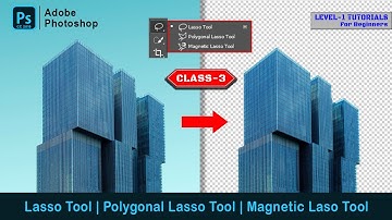 make selection with lasso tools in Photoshop for Beginners in Hindi /Urdu - Class - 3