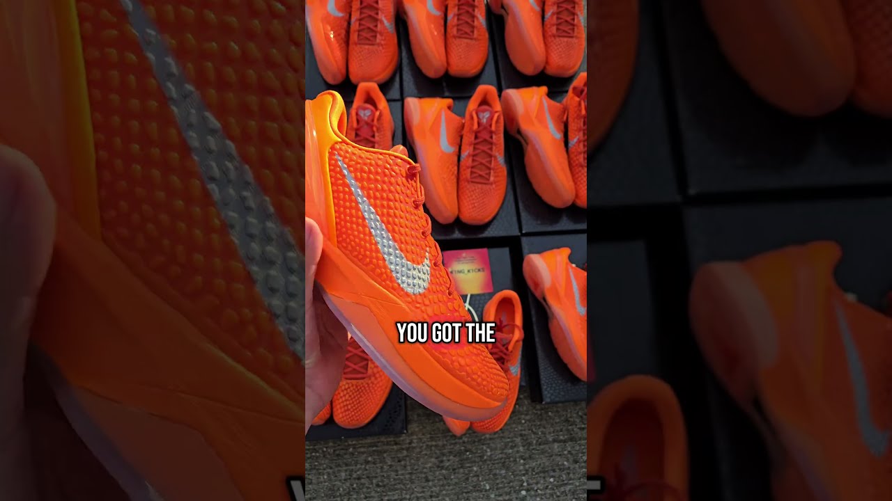 Kobe 6 Protro WNBA Total Orange All Star PickUp Kobes Allstar Shoes Sneakers Wnba Nba Ball