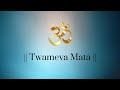 Twameva Mata Cha Pita Twameva with lyrics || Mantra for Happiness, Positive Energy and Peace