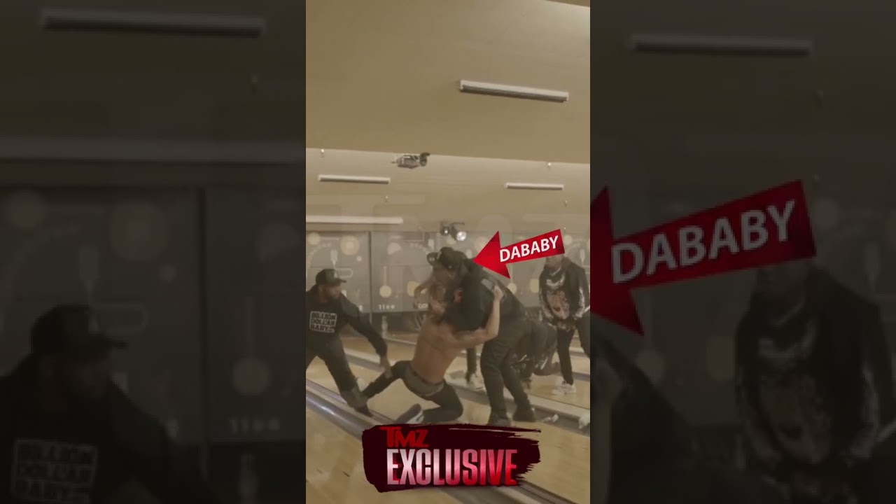 #DaBaby and crew attack #DaniLeighs brother at a bowling alley. Full story at TMZ.COM