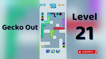 🎮 Gecko Out Level 21 Walkthrough | Go Answer 🦎