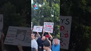 Protesters Clash With Police in Southampton