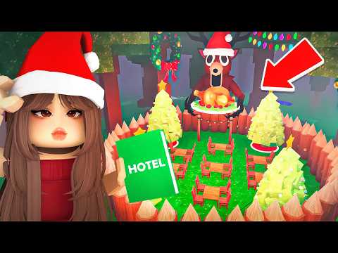 Building a HOIDAY THEMED HOTEL in 99 Nights In The Forest!