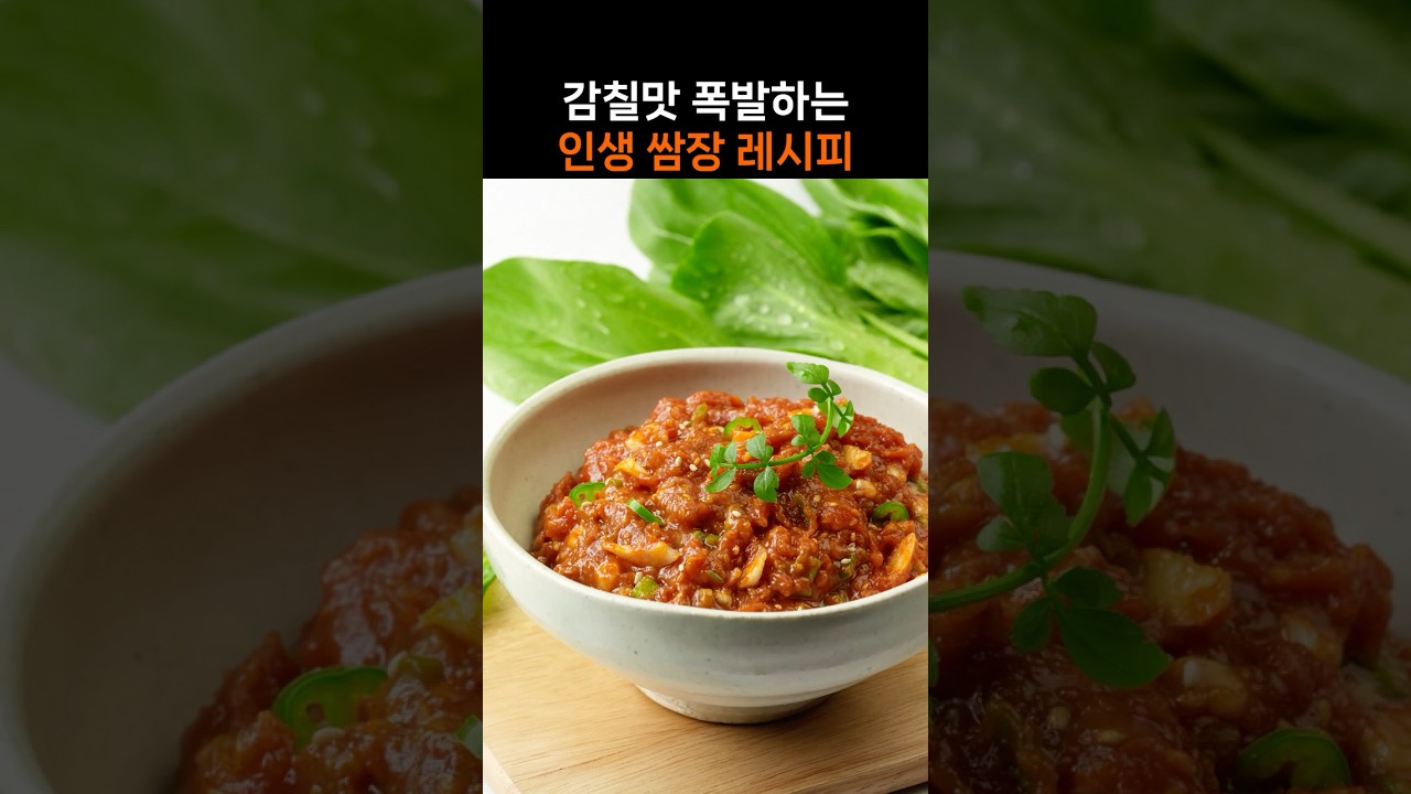 감칠맛 폭발하는 인생 쌈장 레시피 레시피 숏폼 썸네일