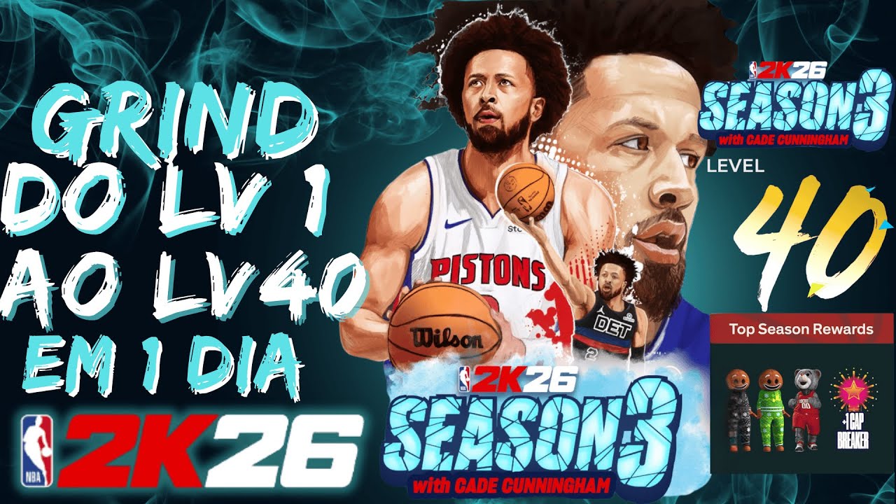 CHEGUE ao LVL 40 em HORAS! Método SECRETO da SEASON 3 no NBA 2K26