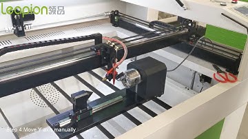 How to connect and use rotary on CO2 laser machine?