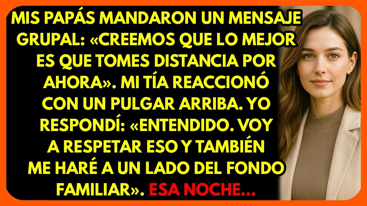 Mis papás enviaron un mensaje grupal: 
