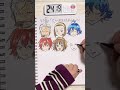 45分で何ができる？『す』から始まる名前のキャラ何人描けるか検証してみた #Shorts