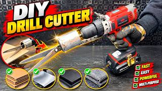 I Turned a Cordless Drill Into a Powerful Cutter! 🔥 DIY Drill Cutter/ Amazing Tool Hack /Drill Hack