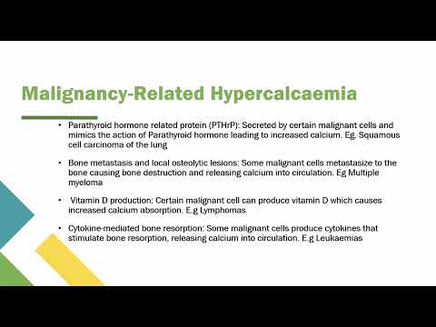 Humoral hypercalcaemia of