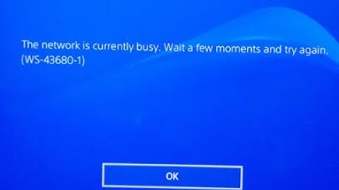how to fix error ws-43680-1 , ce-112840-6 (playstation store not working)