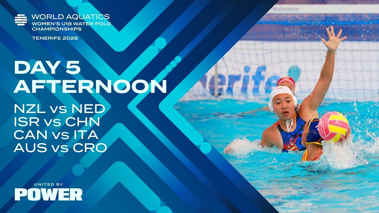 Afternoon Session | Day 5 | Crossover | World Aquatics Women's U18 Water Polo Championships 2026