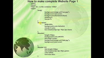 Lecture 16 CSS using Sublime Editor and Chrome.Link Lecture No 14,15,17 and 18. Complete Website