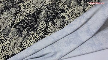 Abstract Animal Print on a Buttermilk Background Swimsuit Nylon Spandex Fabric