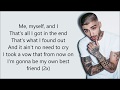 Zayn - Me, Myself and I (lyrics) [Beyoncé cover]