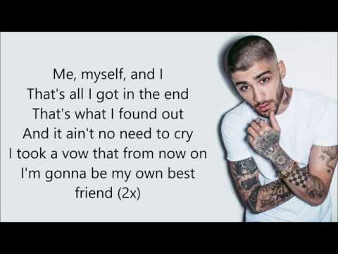 Zayn - Me, Myself And I (Lyrics) [Beyoncé Cover] - Youtube