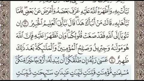 سورة التحريم الصفحة 560 الشيخ محمد صديق المنشاوي