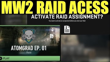 How to get a Raid Assignment & Access Atomgrad Ep. 01 (how to play Mw2 Raid)