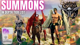 Baldur's Gate 3 BEST Summon Guide Tier List | Beginner friendly | The Summoner Series