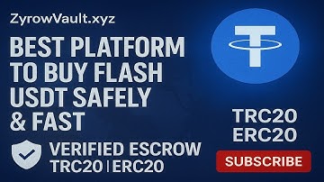 Best Platform to Buy Flash USDT Safely & Fast – Verified Escrow TRC20  ERC20 2025