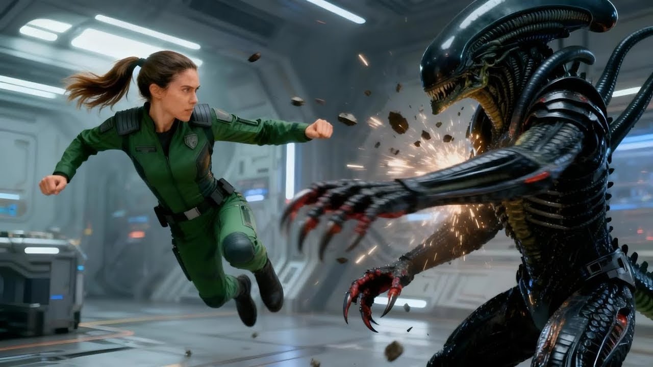 ER LACHTE ÜBER DIE MENSCHLICHE KADETTIN — BIS IHR ERSTER TRITT DIE WIRBELSÄULE BRAch