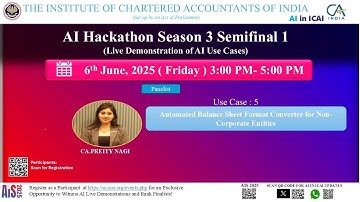 AI Hackathon S3 SF1: UC 5 –Convert balance sheets for NCEs – by CA. Preity Nagi