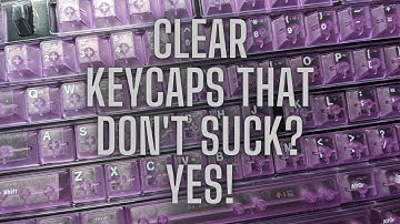 zFrontier LeleLab Crystal Color Clear ABS Keycaps (Clear Purple) Quick Overview with Sound Test