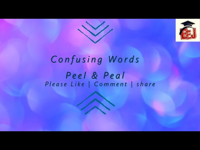 words that start with peal