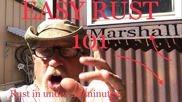 The easiest way to rust metal