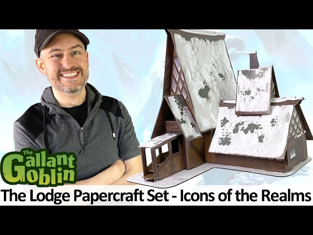 The Lodge Papercraft Set - WizKids D&D Icons of the Realms Prepainted Minis class=