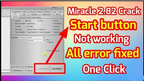 miracle crack 2.82 start button not work problem solution💯℅ working