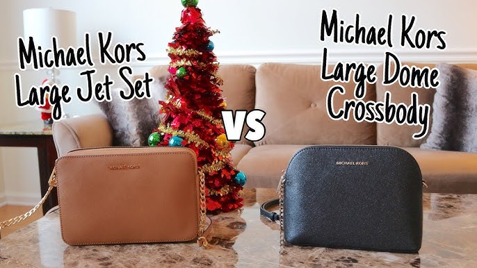 WHAT'S IN MY BAG Michael Kors Emmy Large Saffiano Leather Dome Satchel 