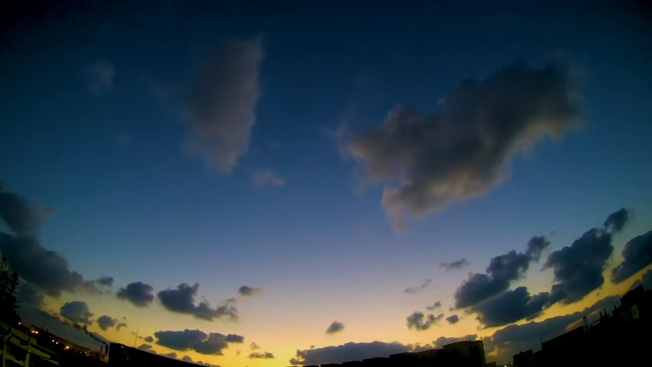 Relaxing Day to Night Clouds Time lapse!